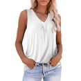thumbnail image 1 of a.Jesdani Summer Womens Plus Size Tank Tops V Neck Casual Flowy Sleeveless Shirts Blouse m-4x, 1 of 5