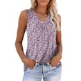 thumbnail image 1 of a.Jesdani Summer Womens Plus Size Tank Tops V Neck Casual Flowy Sleeveless Shirts Blouse m-4x, 1 of 6