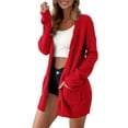 thumbnail image 1 of a.Jesdani Women Cardigan Sweater Chunky Cable Knit Loose Cardigan with Pockets S-XXL, 1 of 8