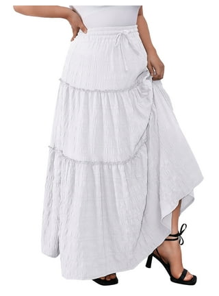 Plus size maxi skirts walmart hotsell