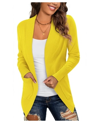 Open Sleeve Yellow Accent Sweater - Ready to Wear