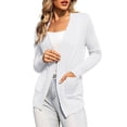 thumbnail image 1 of a.Jesdani Cardigans for Women Classic Casual Lightweight Ribbed Knit Cardigan Sweaters with Pockets S-XXL, 1 of 16