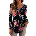 thumbnail image 1 of a.Jesdani Women's Plus Size Tunic Tops Long Sleeve V Neck Casual Blouses m-4x, 1 of 7