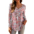 thumbnail image 1 of a.Jesdani Women's Plus Size Tunic Tops Long Sleeve V Neck Casual Blouses m-4x, 1 of 7