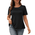 thumbnail image 1 of a.Jesdani Womens Blouses Short Sleeve Tunic Tops Pleated Casual Summer Shirts m-3x, 1 of 8