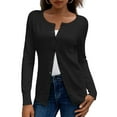 thumbnail image 1 of a.Jesdani Womens Cardigans Lightweight Soft Knit Crewneck Cardigan Sweater S-2XL, 1 of 9