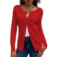 thumbnail image 1 of a.Jesdani Womens Cardigans Lightweight Soft Knit Crewneck Cardigan Sweater S-2XL, 1 of 9