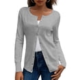 thumbnail image 1 of a.Jesdani Womens Cardigans Lightweight Soft Knit Crewneck Cardigan Sweater S-2XL, 1 of 8