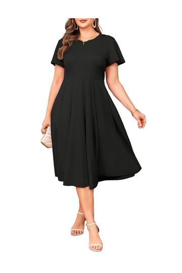 walmart black dress plus size a.Jesdani Dresses short sleeves