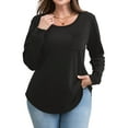 thumbnail image 1 of a.Jesdani Womens Plus Size Sweatshirts Soft Crewneck Pullover Sweatshirt Fall Warm Womens Long Sleeves Tops L, 1 of 12