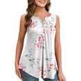thumbnail image 1 of a.Jesdani Womens Plus Size Tank Tops Sleeveless Casual Paisley Henley Shirts M-4X, 1 of 7