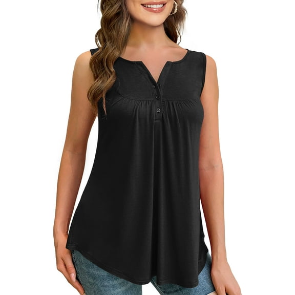 a.Jesdani Womens Plus Size Tunic Tank Tops Sleeveless Casual Blouses m-4x