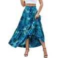 thumbnail image 1 of a.Jesdani Womens Skirts Casual High Waist Ruffle Swing Beach Maxi Skirt with Pockets s-xxl, 1 of 7
