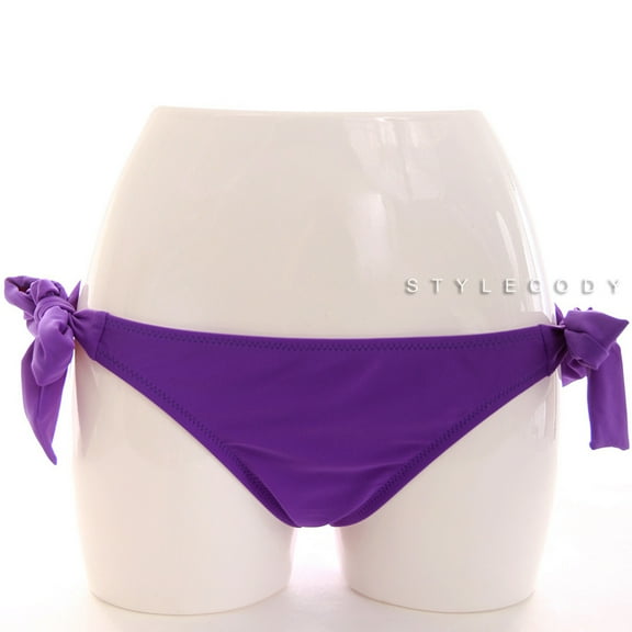 a.b.s. $44 new womens 3775 solid side tie separate swim bottom 10
