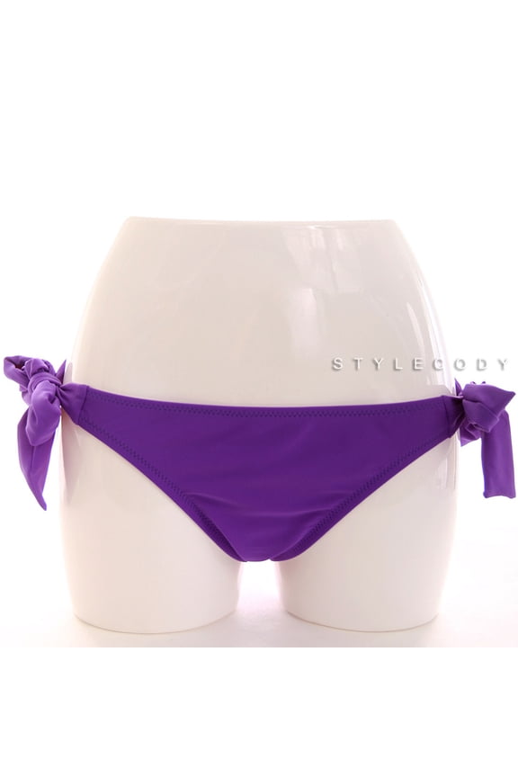 a.b.s. $44 new womens 3775 solid side tie separate swim bottom 10