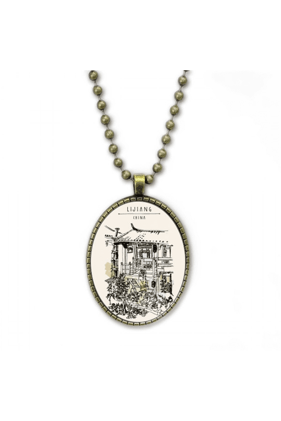 a cute alley in dali of china necklace vintage chain bead pendant jewelry collection