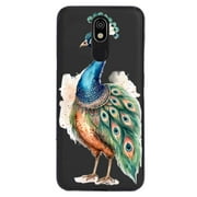 a-cute-boho-Peacock-433 phone case for LG Solo LTE for Women Men Gifts,a-cute-boho-Peacock-433 Pattern Soft silicone Style Shockproof Case