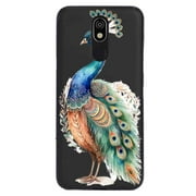 a-cute-boho-Peacock-435 phone case for LG Solo LTE for Women Men Gifts,a-cute-boho-Peacock-435 Pattern Soft silicone Style Shockproof Case