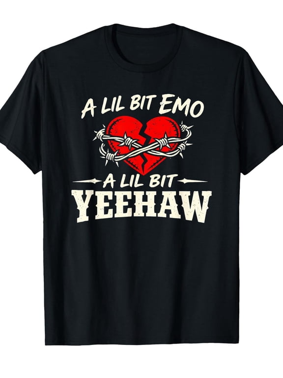 a emo a funny cowboy t shirt