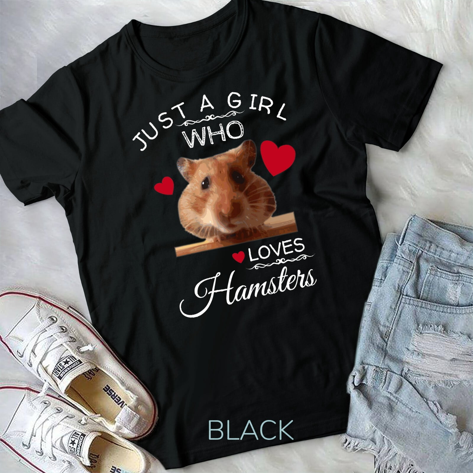 Awful Meals a girl who loves hamster Unisex T-shirt - Walmart.com