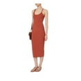 thumbnail image 1 of A.L.C. Women's Debi RUst Ribbed Tank Dress (L), 1 of 2