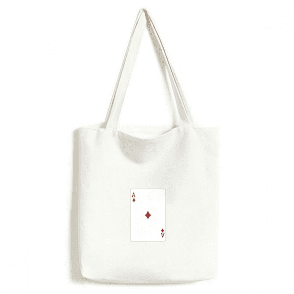 a playing cards pattern tote canvas bag shopping satchel casual handbag