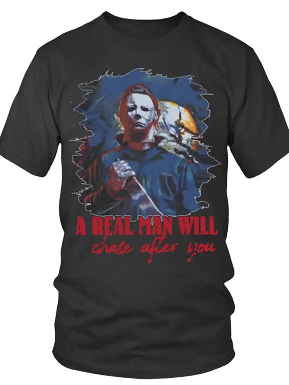 a real man will chase after you 34026 funny Men’s T-shirt