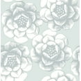 thumbnail image 1 of a-street prints 2763-24240 fanciful silver floral wallpaper,, 1 of 6