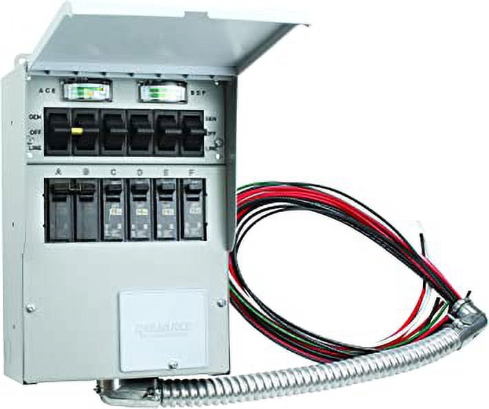 Reliance Controls Pro/Tran 30-Amp 6-Circuit 2 Manual Transfer Switch