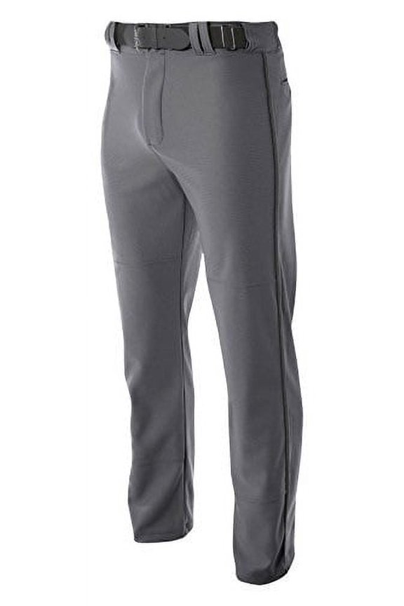 mens pro-style open bottom baseball pant, large, graphite
