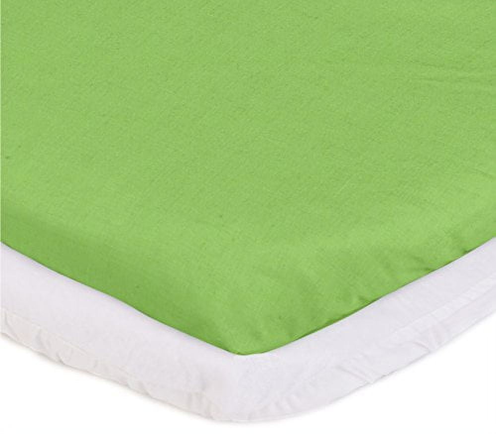 aBaby Cradle Mattress Protector and Sheet Combo, Green Apple, 18" x 36