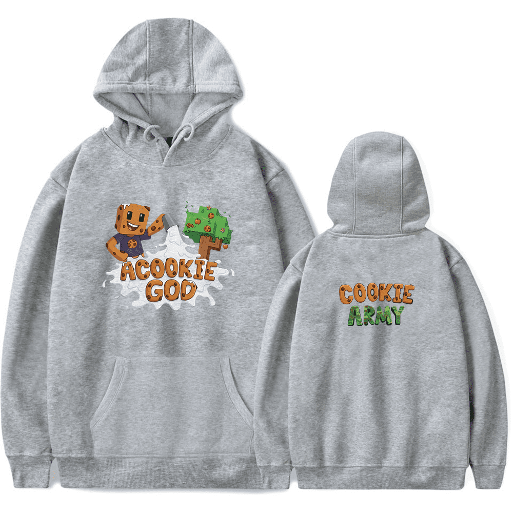 aCookieGod Merch Cookie Army Milk Cookie Splash Hoodie Cartoon Unisex ...