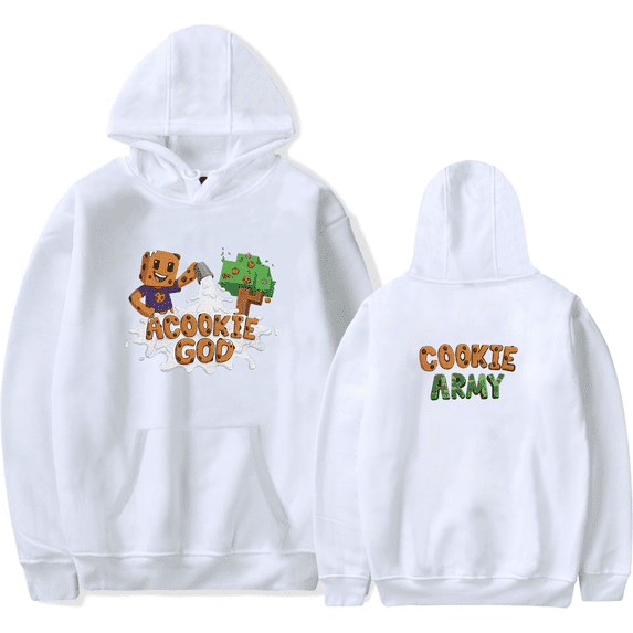 aCookieGod Merch Cookie Army Milk Cookie Splash Hoodie Cartoon Unisex ...