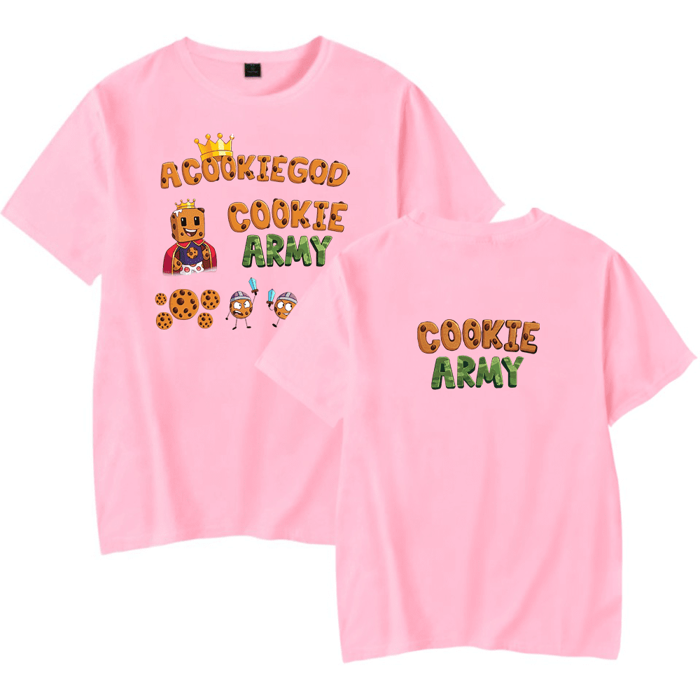 aCookieGod Merch Cookie Army T-Shirt Unisex Fashion Short Sleeve Summer ...