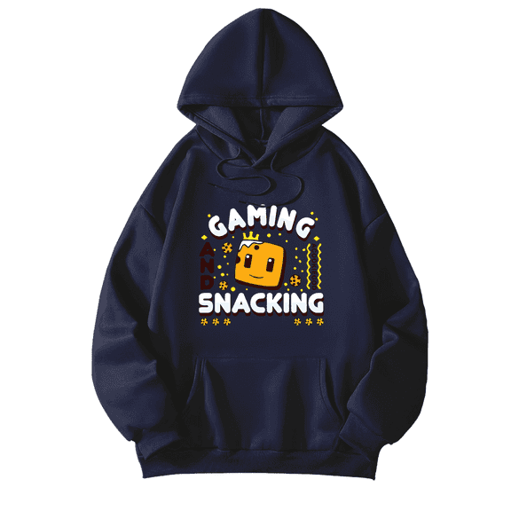 aCookieGod Merch Gaming And Snacking Hoodie Printed Hoodies Unisex Men Women Long Sleeve Pullover