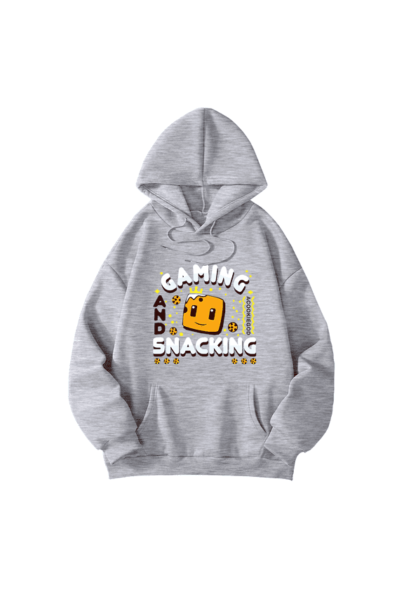 aCookieGod Merch Hoodie Gaming And Snacking Summer Hoodies Cute Logo For Mens Boys Girls Womens Pullover Clothes