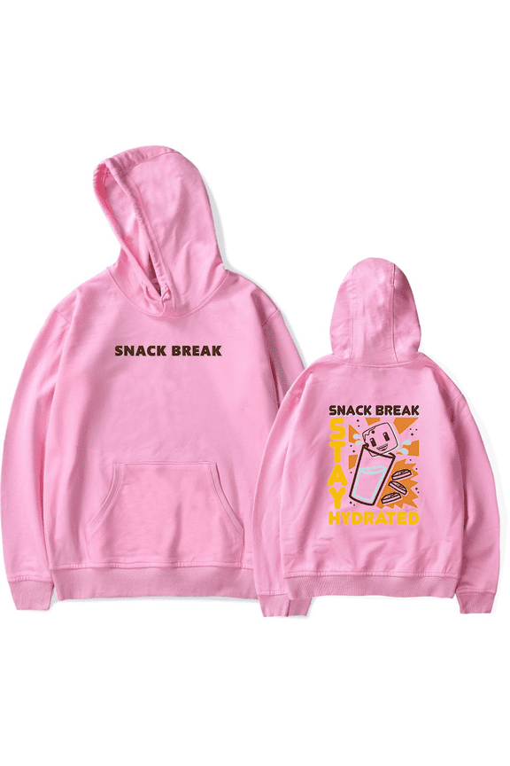 aCookieGod Merch Snack Break Hoodie Printed Hoodies Unisex Men Women Long Sleeve Pullover Top