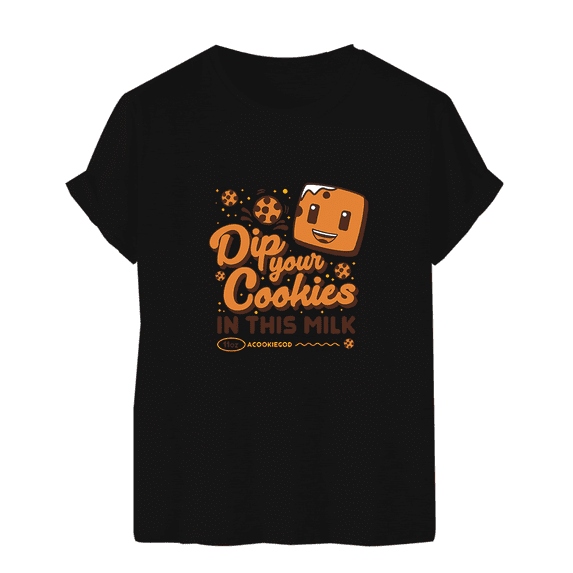 aCookieGod Merch T-Shirt Dip Your Cookies Summer T Shirts Cute Logo For Mens Boys Girls Womens Unisex Top Tee