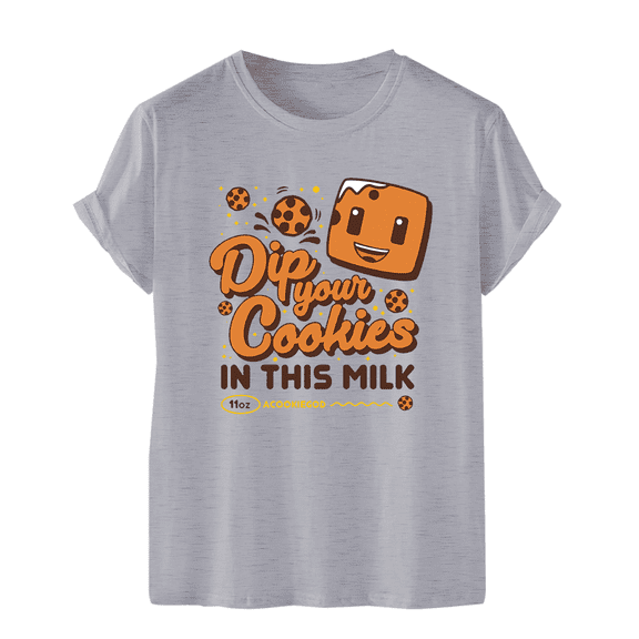 aCookieGod Merch T-Shirt Dip Your Cookies Summer T Shirts Cute Logo For Mens Boys Girls Womens Unisex Top Tee