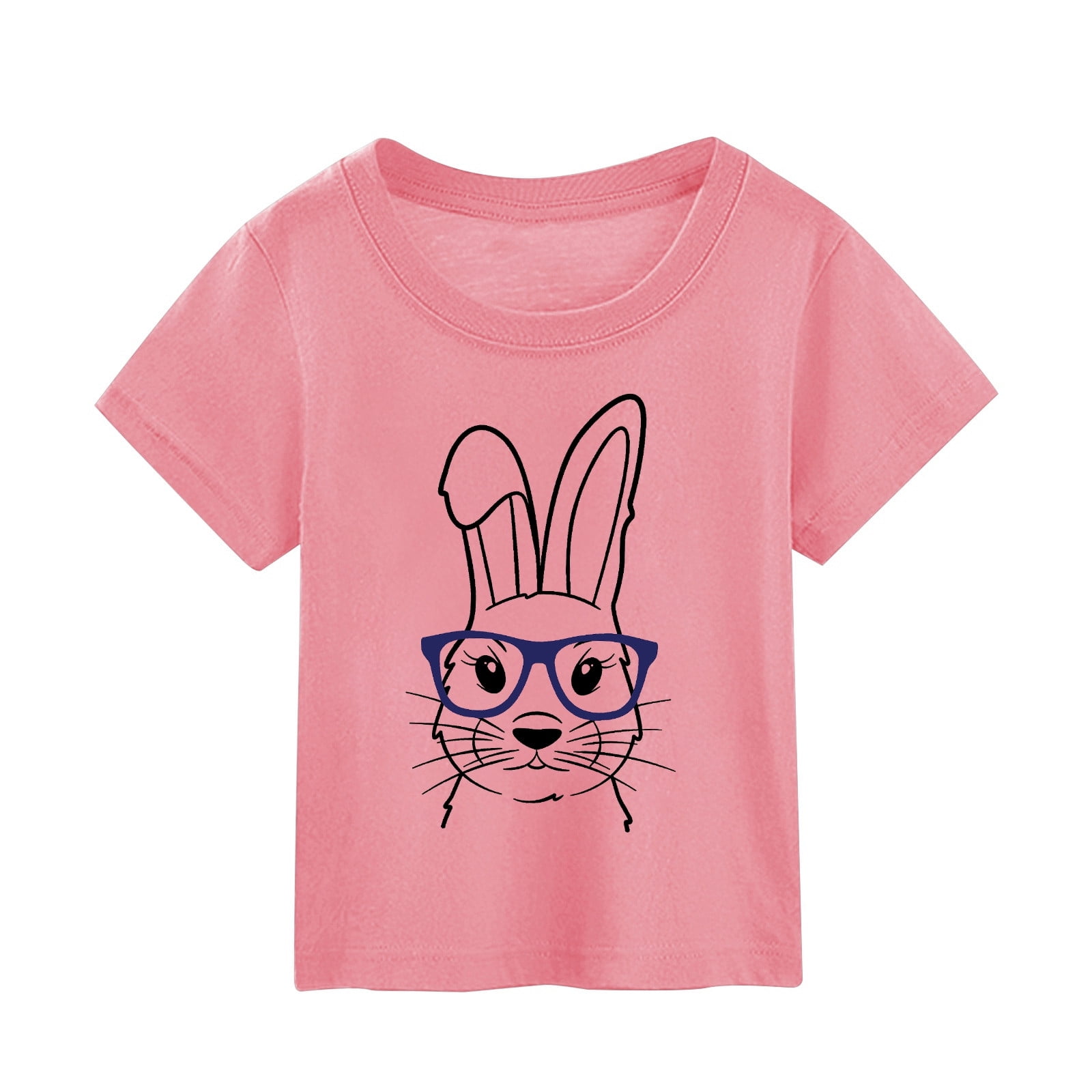 aDJFDG Plus Size Girls Clothes Toddler Summer Children's Easter Cartoon