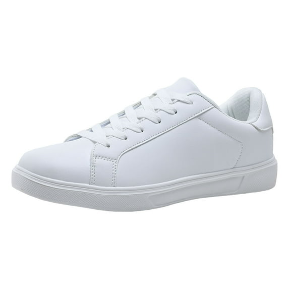 aDJFDGT Black Walking Sneakers for Women Women Sneakers Fashionable New Pattern Couple Style Solid Color Simple Lace up Lightweight Comfortable Casual Shoes
