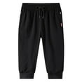 thumbnail image 1 of aDJFDGT Mens Sweatpants Tall Length Men's 3/4 Jogger Capri Pants Workout Gym Below Knee Shorts Zipper Pockets, 1 of 8