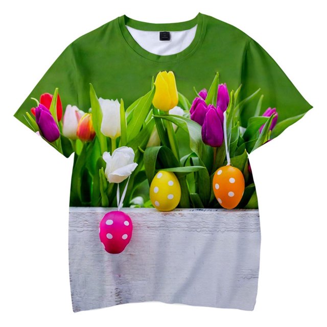 aDJFDGT Short Sleeve Hoodie Kids New 3D Digital Printed Short Sleeve T