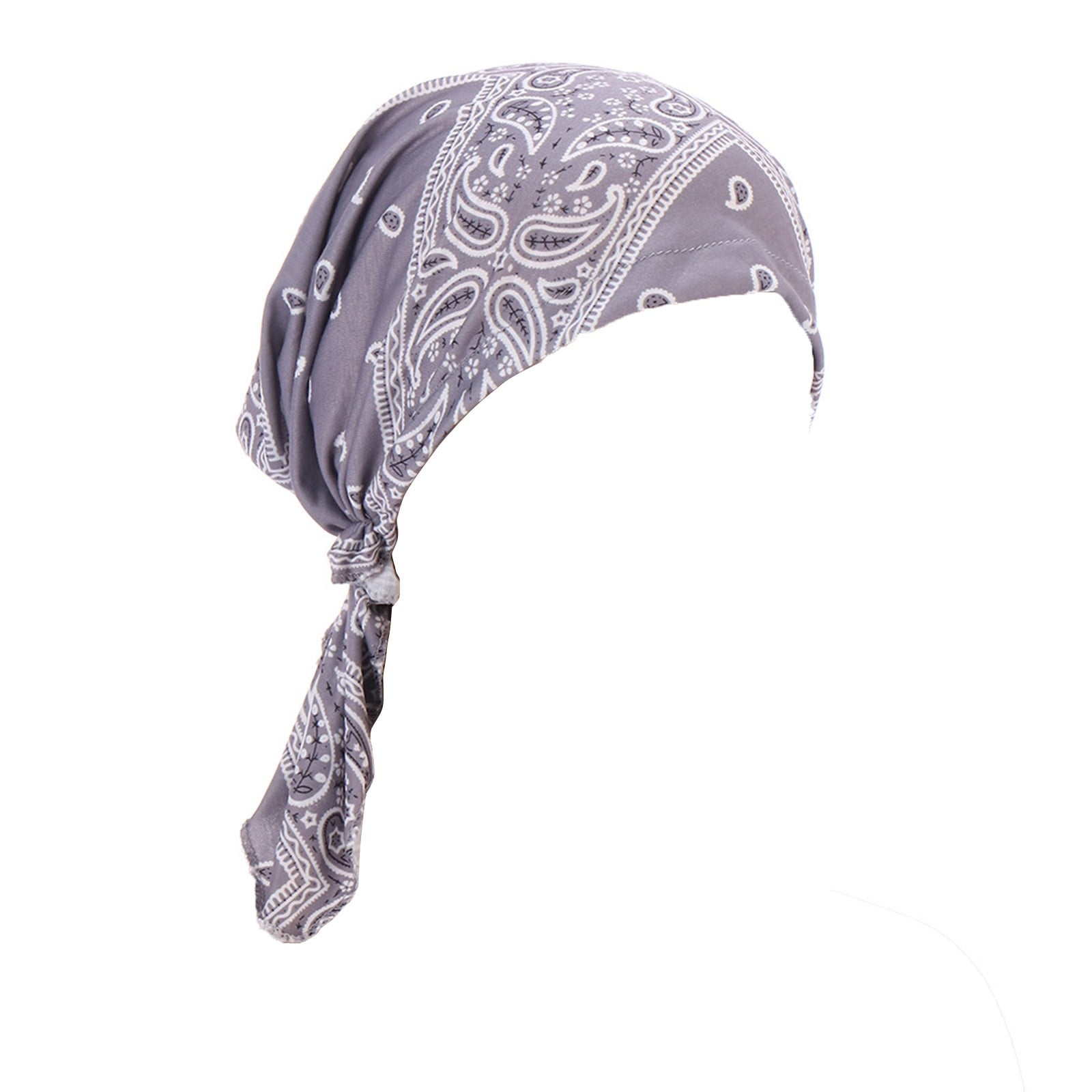 aDJFDGT Women's Casual Floral Printed Head Hat Cap Headwear Turban Cap