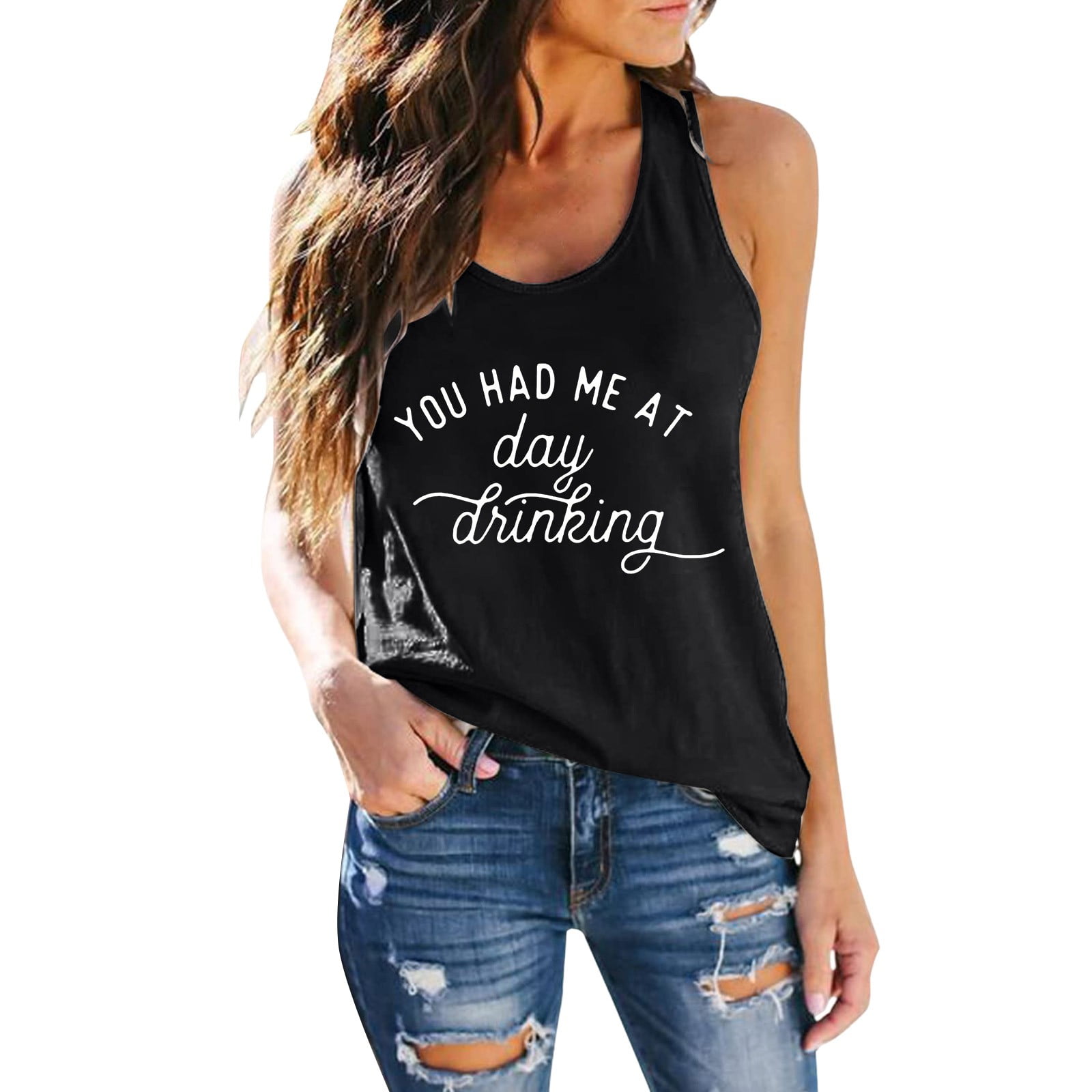 aDJFDGT Womens Summer Tank Tops Sleeveless Women Summer Casual Basic