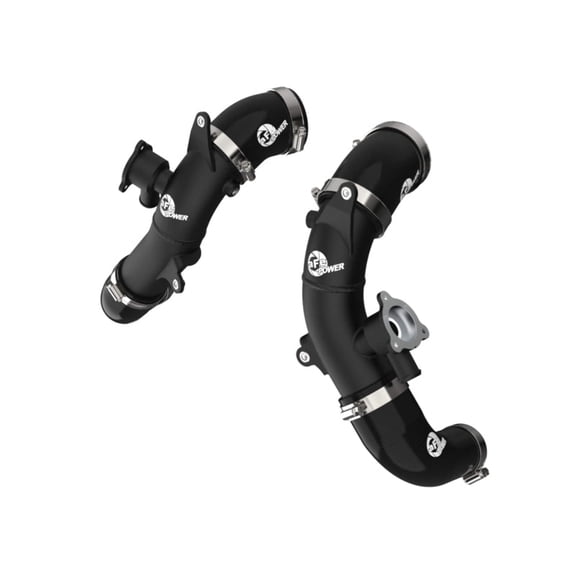 BladeRunner 2-1/2 IN Aluminum Hot Charge Pipe Black