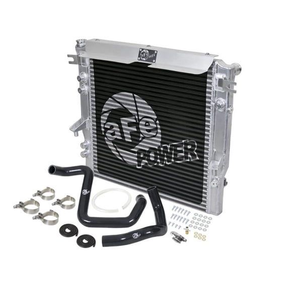 aFe BladeRunner GT Series Bar and Plate Radiator with Hoses for 2012-2018 Jeep Wrangler JK V6 3.6L