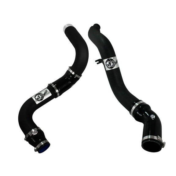 aFe Bladerunner 3in Black Intercooler Hot and Cold Side Tubes 14-15 Dodge Ram 1500 EcoDiesel V6 3.0L