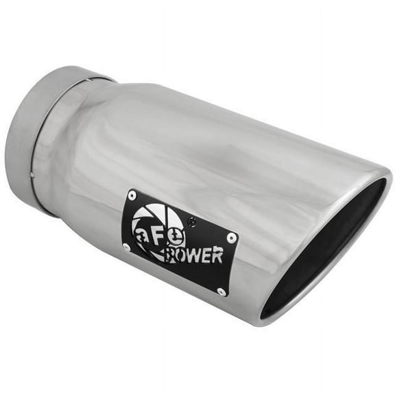 aFe Diesel Exhaust Tip Bolt On Polished 5in Inlet x 6in Outlet x 12in Long - 49T50601-P12