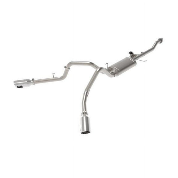 aFe Gemini XV 3in 304 SS Cat-Back Exhaust 15-20 Ford F-150 V6 2.7L/3.5 w/ Polished Tips - 49-33123-P Fits select: 2015-2021 FORD F150